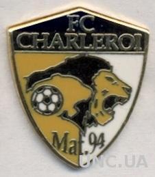 футбол.клуб Шарлеруа (Бельгия)1 ЭМАЛЬ / FC Charleroi, Belgium football pin badge