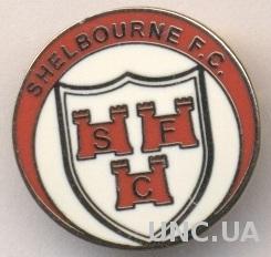 футбол.клуб Шелбурн Дублин (Ирланд.) ЭМАЛЬ /Shelbourne FC,Ireland football badge