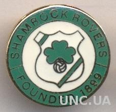 футбол.клуб Шемрок Роверс (Ирлан)2 ЭМАЛЬ /Shamrock Rovers,Ireland football badge