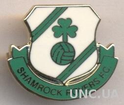 футбол.клуб Шемрок Роверс (Ирлан)3 ЭМАЛЬ /Shamrock Rovers,Ireland football badge