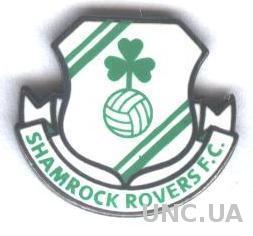 футбол.клуб Шемрок Роверс (Ирланд.)1 ЭМАЛЬ /Shamrock Rovers,Ireland football pin