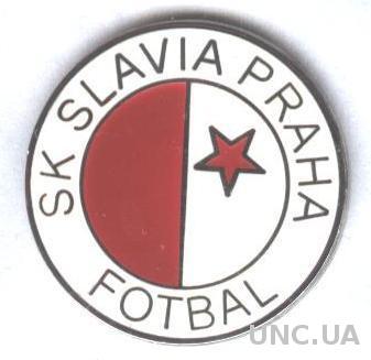 футбол.клуб Славия Прага (Чехия)1 ЭМАЛЬ / Slavia Prague,Czech football pin badge