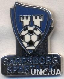футбол.клуб Спарта (Норвегия) ЭМАЛЬ / Sparta Sarpsborg,Norway football pin badge