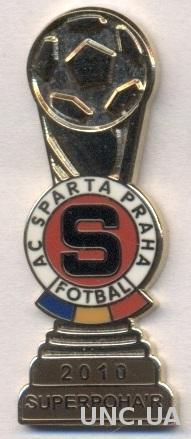 футбол.клуб Спарта Прага (Чехия) суперкуб.ЭМАЛЬ /Sparta Praha,Czech football pin