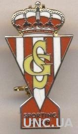 футбол.клуб Спортинг Хихон (Испания) ЭМАЛЬ / Sporting Gijon,Spain football badge