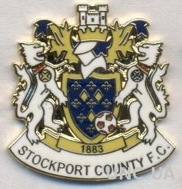 футбол.клуб Стокпорт (Англия) ЭМАЛЬ /Stockport County,England football pin badge