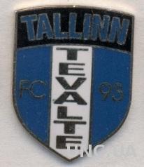 футбол.клуб Тевалте (Эстония) ЭМАЛЬ / Tevalte Tallinn,Estonia football pin badge