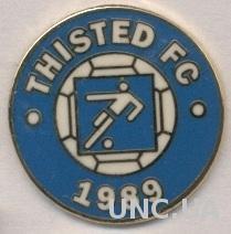 футбол.клуб Тистед (Дания) ЭМАЛЬ / Thisted FC, Denmark football enamel pin badge