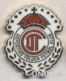 футбол.клуб Толука (Мексика) ЭМАЛЬ / CD Toluca, Mexico football enamel pin badge
