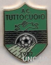 футбол.клуб Туттокуойо (Италия), ЭМАЛЬ / AC Tuttocuoio, Italy football pin badge