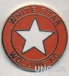 футбол.клуб Уайт Стар (Бельгия)1 ЭМАЛЬ /White Star FC,Belgium football pin badge