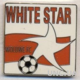 футбол.клуб Уайт Стар (Бельгия)2 ЭМАЛЬ /White Star FC,Belgium football pin badge