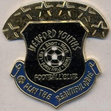 футбол.клуб Уэксфорд (Ирланд.)1 ЭМАЛЬ /Wexford Youths,Ireland football pin badge