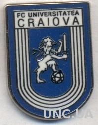 футбол.клуб Университатя (Румыния)1 ЭМАЛЬ /FC Universitatea,Romania football pin