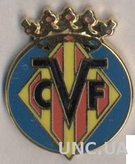футбол.клуб Вильярреал (Испания) ЭМАЛЬ / Villarreal CF, Spain football pin badge
