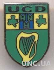 футбол.клуб ЮКД (Дублин,Ирландия)3 ЭМАЛЬ / UCD FC Dublin, Ireland football badge