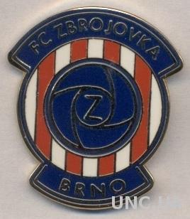 футбол.клуб Збройовка Брно(Чехия) ЭМАЛЬ /Zbrojovka Brno,Czech football pin badge