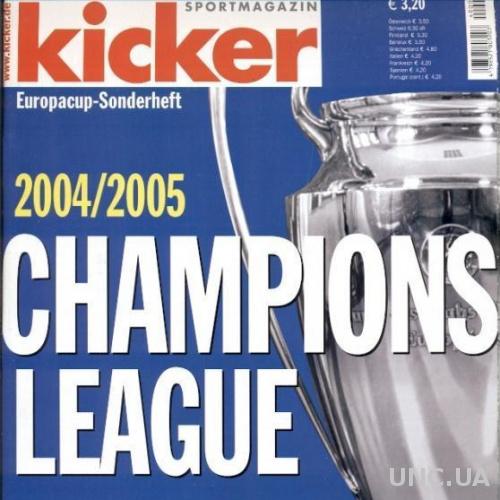 Футбол,Лига чемпионов 2004-05,спецвыпуск Кикер / Kicker Champions league 2004/05