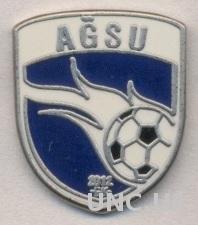 футбольный клуб Ахсу (Азербайджан) ЭМАЛЬ / Agsu FC,Azerbaijan football pin badge