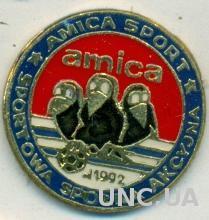 футбольный клуб Амика (Польша), тяжмет / Amica Wronki, Poland football pin badge