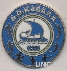 футбольный клуб АО Кавала (Греция)№2 ЭМАЛЬ / AO Kavala,Greece football pin badge