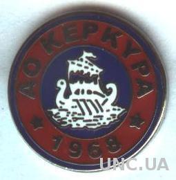футбольный клуб АО Керкира (Греция)1 ЭМАЛЬ /AO Kerkyra,Greece football pin badge