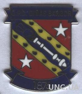 футбольный клуб Бангор Сити (Уэльс)1 ЭМАЛЬ /Bangor City,Wales football pin badge