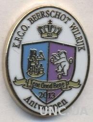 футбольный клуб Беерсхот (Бельгия)2 ЭМАЛЬ /Beerschot Antwerpen,Belgium pin badge