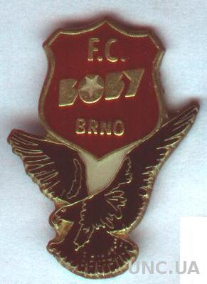 футбольный клуб Боби Брно (Чехия),№2 тяжмет / FC Boby Brno, Czech football badge