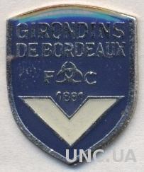 футбольный клуб Бордо (Франция)1 тяжмет / Girondins Bordeaux,France football pin