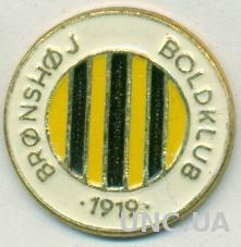 футбольный клуб Бронсхой (Дания) тяжмет / Bronshoj BK,Denmark football pin badge