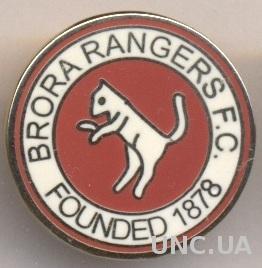футбольный клуб Брора (Шотландия)№1 ЭМАЛЬ /Brora Rangers,Scotland football badge