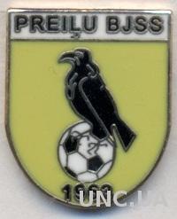 футбольный клуб БЙСС Прейли(Латвия) ЭМАЛЬ /Preilu BJSS,Latvia football pin badge