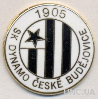 футбольный клуб Динамо Ч-Б(Чехия) ЭМАЛЬ /Dynamo Ceske Budejovice,Czech pin badge