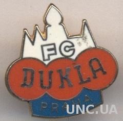 футбольный клуб Дукла Прага (Чехия)3 ЭМАЛЬ /FC Dukla Prague,Czech football badge