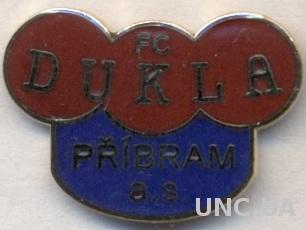 футбольный клуб Дукла Пршибрам (Чехия) ЭМАЛЬ /Dukla Pribram,Czech football badge