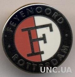 футбольный клуб Фейеноорд (Голланд)2 ЭМАЛЬ /Feyenoord,Netherlands football badge