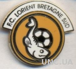 футбольный клуб ФК Лорьян (Франция) ЭМАЛЬ / FC Lorient,France football pin badge