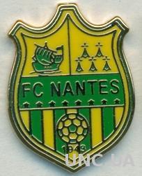 футбольный клуб ФК Нант (Франция)№2 ЭМАЛЬ / FC Nantes, France football pin badge