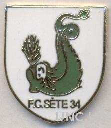 футбольный клуб ФК Сет (Франция), ЭМАЛЬ / FC Sete 34, France football pin badge
