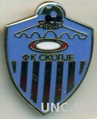 футбольный клуб ФК Скопье (Македония) ЭМАЛЬ / FK Skopje,Macedonia football badge