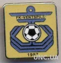 футбольный клуб ФК Вентспилс (Латвия) ЭМАЛЬ / FK Ventspils,Latvia football badge