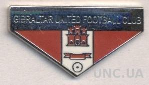 футбольный клуб Гибралтар Юнайтед,ЭМАЛЬ / Gibraltar United FC football pin badge