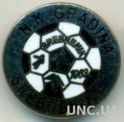 футбольный клуб Градина С(Босния) ЭМАЛЬ /Gradina Srebrenik,Bosnia football badge
