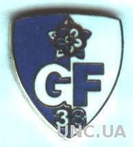 футбольный клуб Гренобль Ф.(Франция), ЭМАЛЬ / Grenoble Foot 38, France pin badge