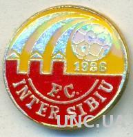 футбольный клуб Интер Сибиу (Румыния) тяжмет /Inter Sibiu,Romania football badge