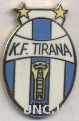 футбольный клуб КФ Тирана (Албания) ЭМАЛЬ / KF Tirana,Albania football pin badge