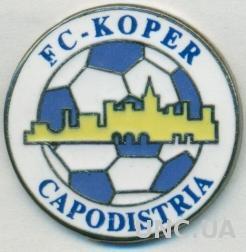 футбольный клуб Копер (Словения)1 ЭМАЛЬ / FC Koper, Slovenia football pin badge