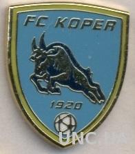 футбольный клуб Копер (Словения)2 ЭМАЛЬ / FC Koper, Slovenia football pin badge