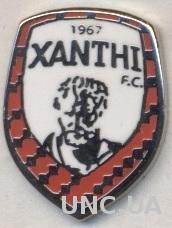 футбольный клуб Ксанти(Греция) ЭМАЛЬ /Xanthi FC,Greece football enamel pin badge